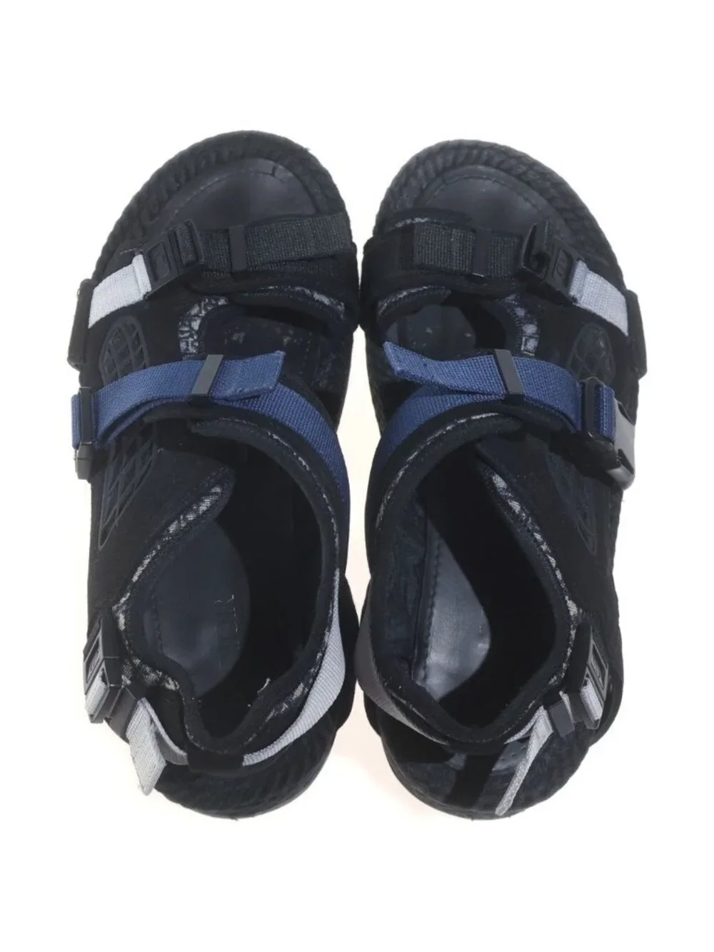 Dior SS Atlas Oblique Belt Sandals Black Blue